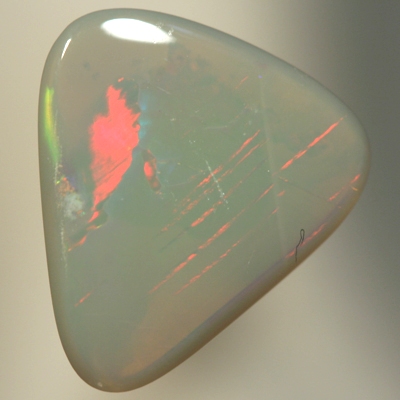 SOLID SEMI BLACK OPAL Rolling flashes of red and green to purple